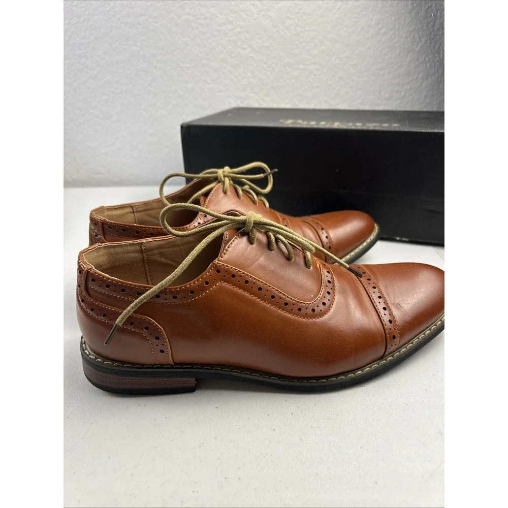 Parrazo of New York Men's Oxford Shoes Brown Size‎ 8 Lace Up